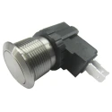 RS PRO Push Button Switch Momentary Panel Mount 19.1 mm Cutout SPDT IP67 36V DC 250V AC 175-8363