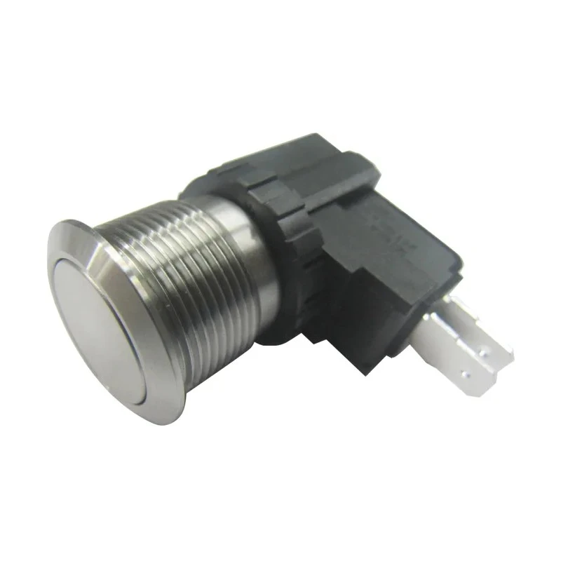 RS PRO Push Button Switch Momentary Panel Mount 19.1 mm Cutout SPDT IP67 36V DC 250V AC 175-8363