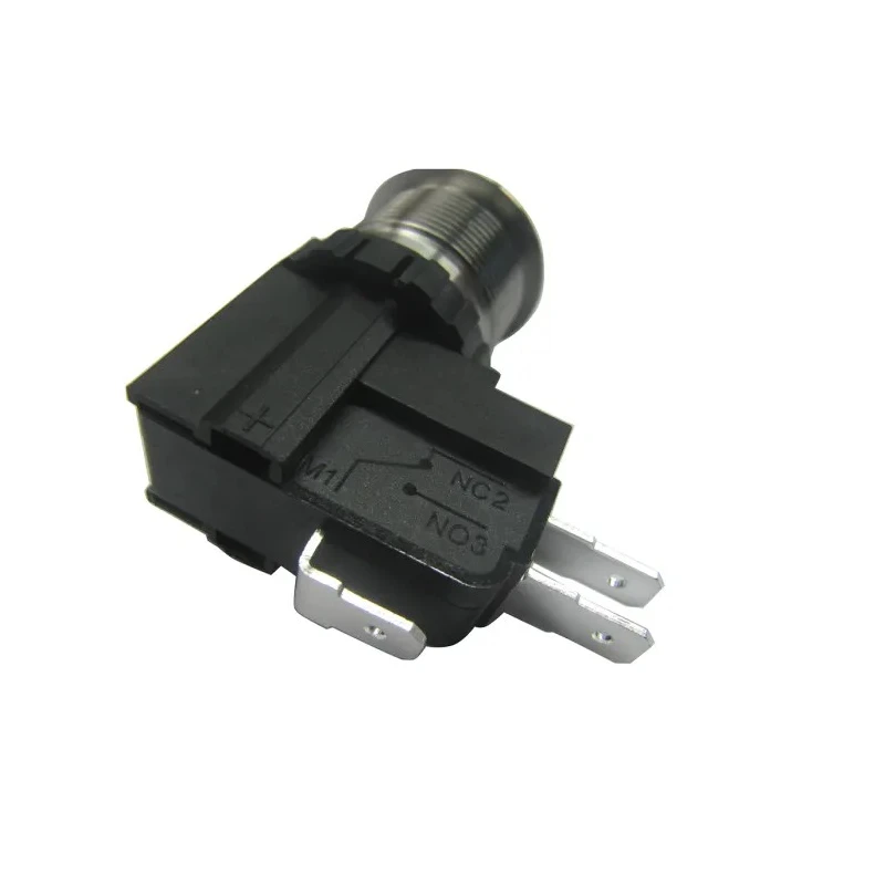 RS PRO Push Button Switch Momentary Panel Mount 19.1 mm Cutout SPDT IP67 36V DC 250V AC 175-8363