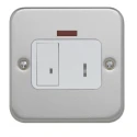 Contactum 13A 1 Gang Switched Fused Spur Metalclad White IP2X BS 1363-4 CLA3467