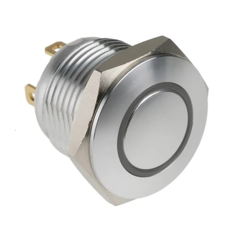 RS PRO Illuminated Momentary Push Button Switch Panel Mount 16 mm Cutout SPST Red Green LED IP67 36 V dc 175-8499