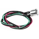 RS PRO Illuminated Push Button Switch, Momentary, Panel Mount, 16 mm Cutout, SPST Contact, Green LED, IP67, 36 V dc 175-8575