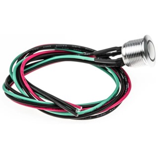RS PRO Illuminated Push Button Switch, Momentary, Panel Mount, 16 mm Cutout, SPST Contact, Green LED, IP67, 36 V dc 175-8575