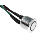 RS PRO Illuminated Push Button Switch, Momentary, Panel Mount, 16 mm Cutout, SPST Contact, Green LED, IP67, 36 V dc 175-8575