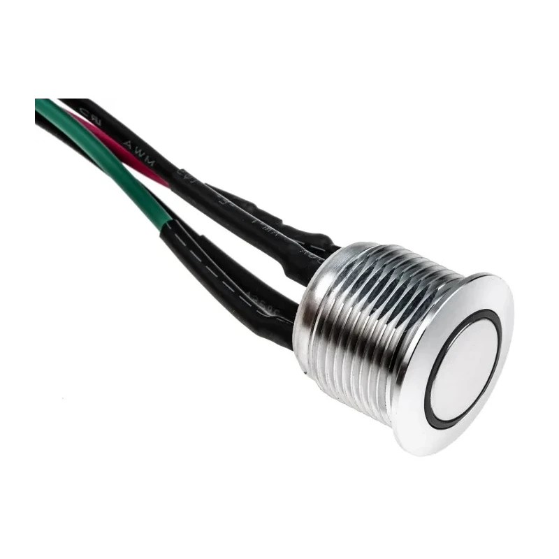 RS PRO Illuminated Push Button Switch, Momentary, Panel Mount, 16 mm Cutout, SPST Contact, Green LED, IP67, 36 V dc 175-8575
