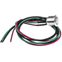 RS PRO Illuminated Push Button Switch Momentary Panel Mount 16 mm Cutout SPST Green LED IP67 36V dc 175-8555