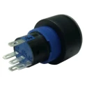 RS PRO Illuminated Momentary Push Button Switch, Panel Mount, 22.2 mm Cutout, SPDT, Green LED, IP65, 250 V AC 175-8982