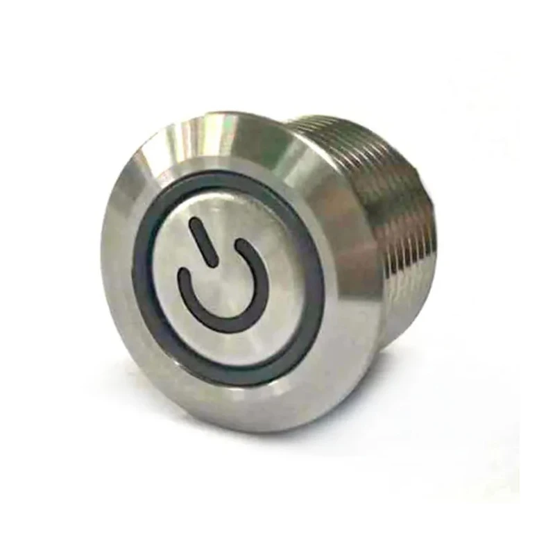 RS PRO Illuminated Momentary Push Button Switch, Panel Mount, 16 mm Cutout, SPST, Blue LED, IP67, 36 V dc 175-9119