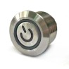 RS PRO Illuminated Momentary Push Button Switch, Panel Mount, 16 mm Cutout, SPST, Blue LED, IP67, 36 V dc 175-9119