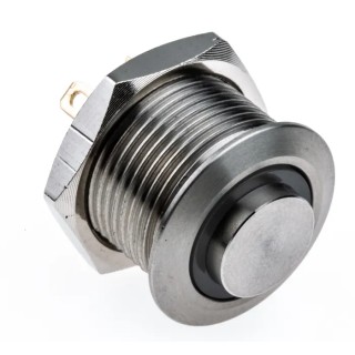 RS PRO Illuminated Momentary Push Button Switch, Panel Mount, 16 mm Cutout, SPST, Red LED, IP67, 36 V dc 175-9127