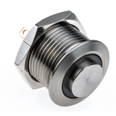 RS PRO Illuminated Momentary Push Button Switch, Panel Mount, 16 mm Cutout, SPST, Red LED, IP67, 36 V dc 175-9127