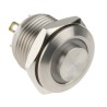 RS PRO Illuminated Momentary Push Button Switch Panel Mount 16 mm Cutout SPST Green LED IP67 36 V DC 175-9125
