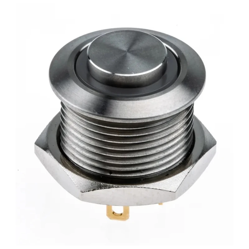 RS PRO Illuminated Momentary Push Button Switch, Panel Mount, 16 mm Cutout, SPST, Red LED, IP67, 36 V dc 175-9127