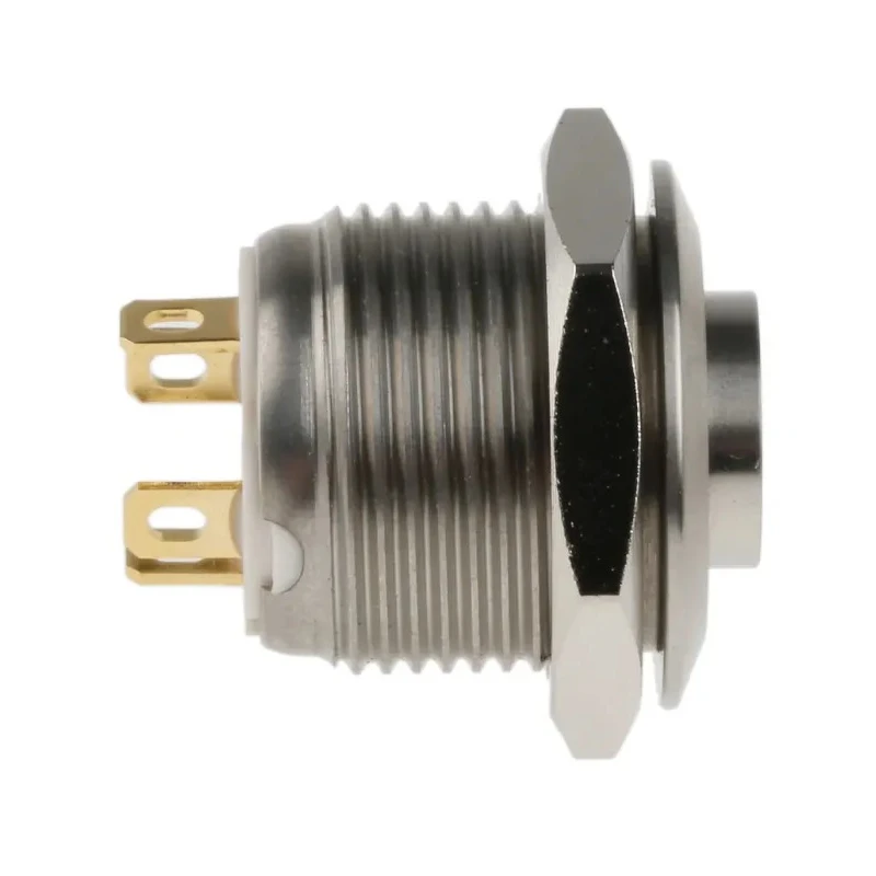 RS PRO Illuminated Momentary Push Button Switch Panel Mount 16 mm Cutout SPST Green LED IP67 36 V DC 175-9125
