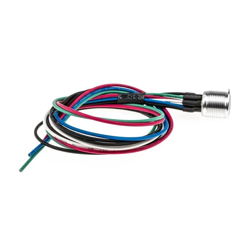 RS PRO Illuminated Momentary Push Button Switch, Panel Mount, 16 mm Cutout, SPST, RGB LED, IP67, 36 V DC 175-9131