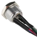 RS PRO Illuminated Momentary Push Button Switch Panel Mount 16 mm Cutout SPST RGB LED IP67 36 V dc 175-9172