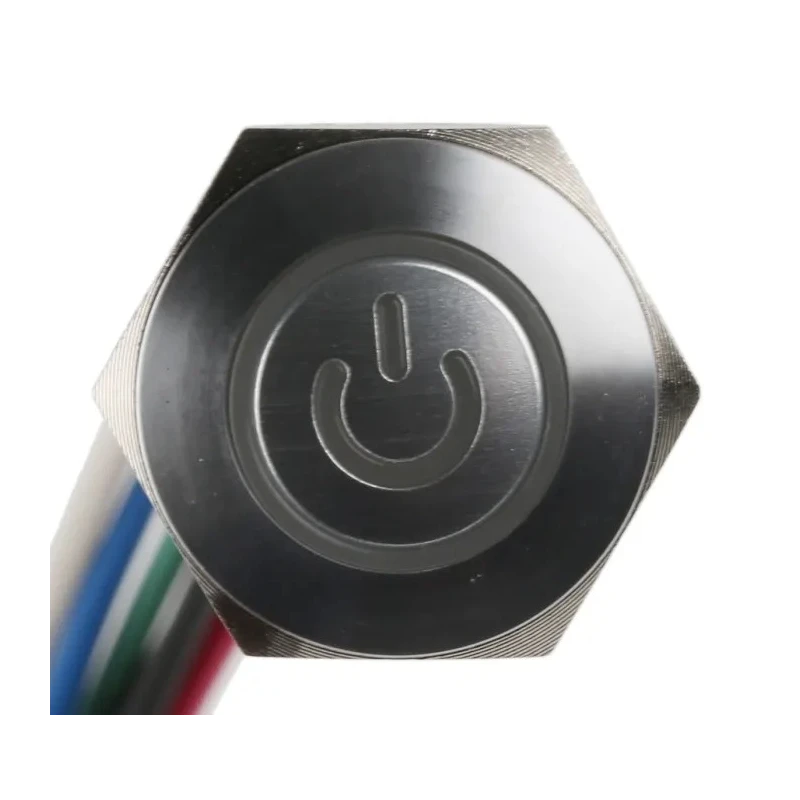 RS PRO Illuminated Momentary Push Button Switch Panel Mount 16 mm Cutout SPST RGB LED IP67 36 V dc 175-9172