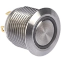 RS PRO Illuminated Momentary Push Button Switch Panel Mount SPST Red LED IP67 16 mm Cutout 36V dc 175-9198