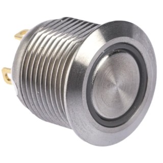 RS PRO Illuminated Momentary Push Button Switch Panel Mount SPST Red LED IP67 16 mm Cutout 36V dc 175-9198