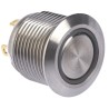 RS PRO Illuminated Momentary Push Button Switch Panel Mount SPST Red LED IP67 16 mm Cutout 36V dc 175-9198
