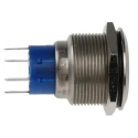 RS PRO Illuminated Momentary Push Button Switch Panel Mount DPDT Green LED IP67 250V AC 175-9248