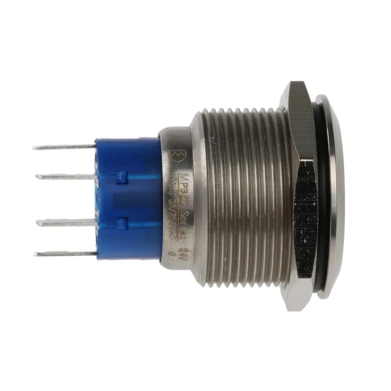 RS PRO Illuminated Momentary Push Button Switch Panel Mount DPDT Green LED IP67 250V AC 175-9248