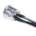 RS PRO Illuminated Momentary Push Button Switch Panel Mount 16 mm Cutout SPST RGB LED IP67 36 V dc 175-9387