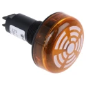 Werma 150 Series Yellow Beacon-Buzzer Combination IP65 24V DC Built-In 80 dB Continuous Tone 150.300.55
