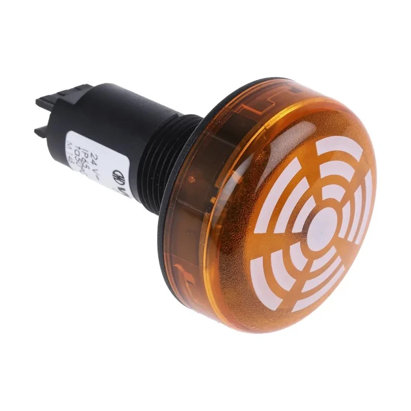 Werma 150 Series Yellow Beacon-Buzzer Combination IP65 24V DC Built-In 80 dB Continuous Tone 150.300.55