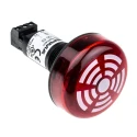 Werma 150 Series Red Beacon-Buzzer Combination IP65 24V dc 80 dB Continuous Tone 150.100.55