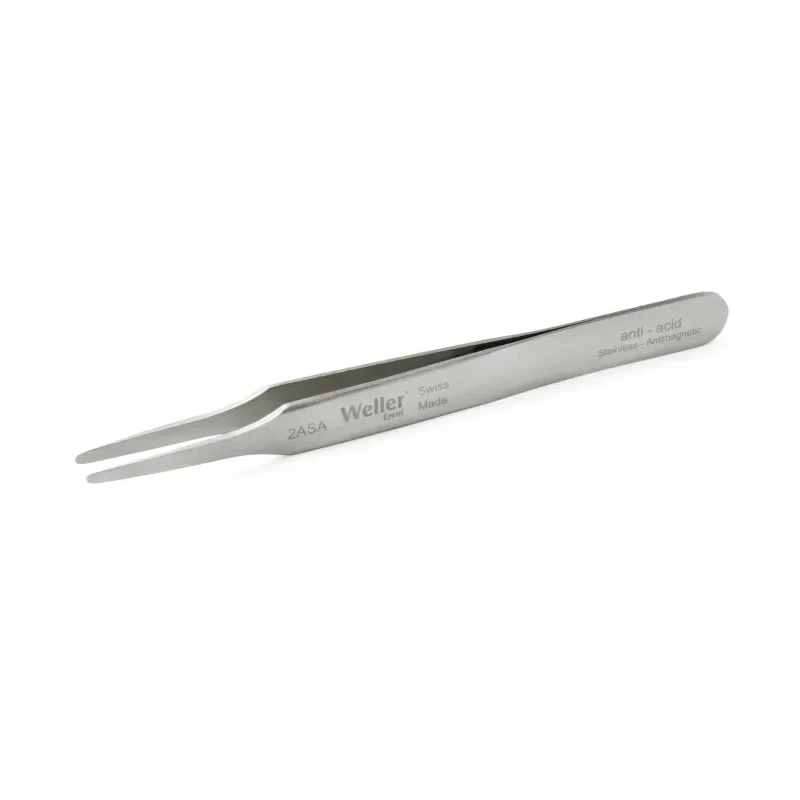 Weller Erem 4.6in Stainless Steel Flat Tweezer 2ASA