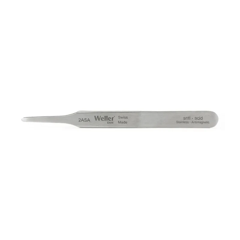 Weller Erem 4.6in Stainless Steel Flat Tweezer 2ASA