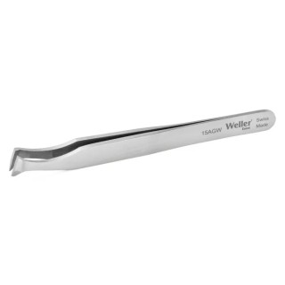 Weller Erem Precision 4.5in Carbon Steel Tips Pointed ESD Safe Tweezer 15AGW