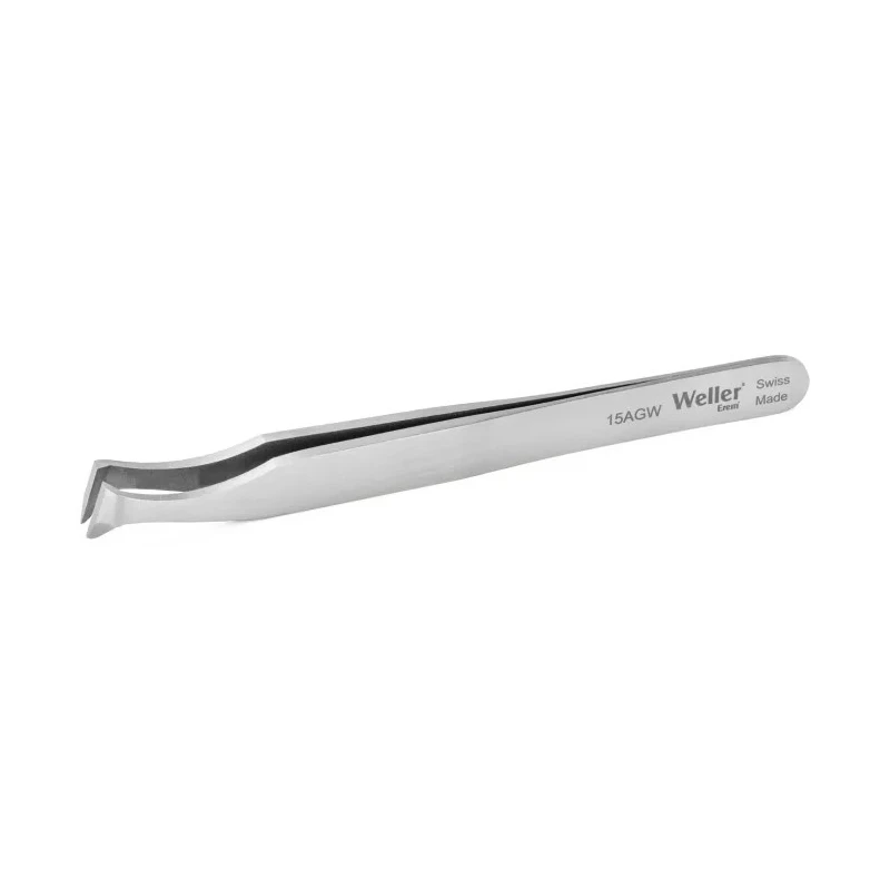 Weller Erem Precision 4.5in Carbon Steel Tips Pointed ESD Safe Tweezer 15AGW
