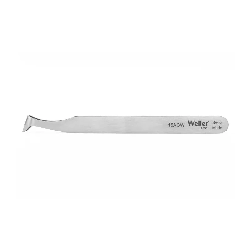 Weller Erem Precision 4.5in Carbon Steel Tips Pointed ESD Safe Tweezer 15AGW