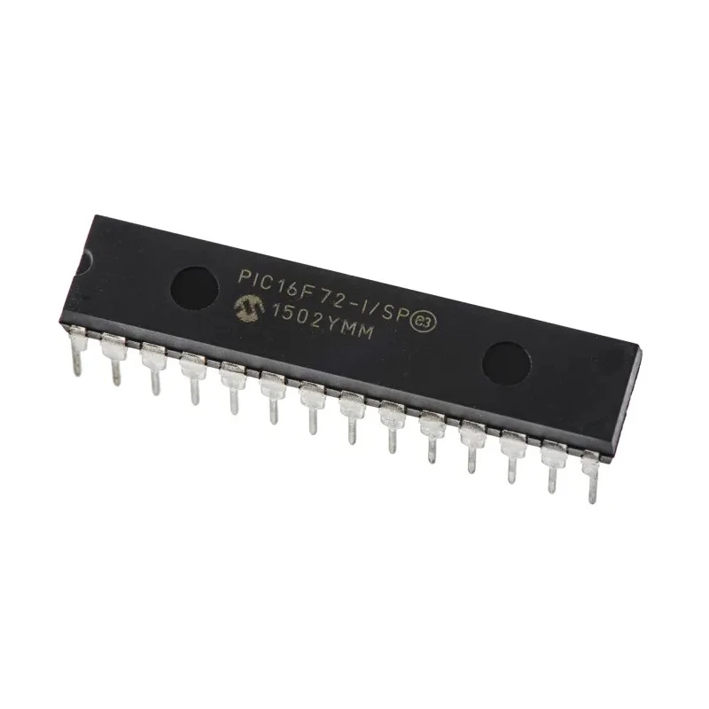 Microchip 8-bit PIC Microcontroller, 20 MHz Clock, 3.5 kB FLASH, 128 bit RAM, 28-Pin SPDIP PIC16F72-I/SP
