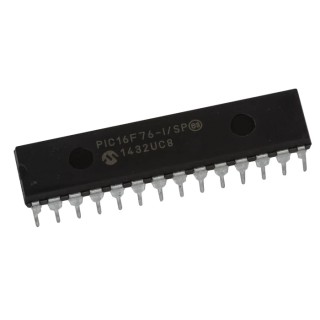 Microchip 8 bit PIC Microcontroller PIC16F76-I/SP 20 MHz 14kB FLASH 28-Pin SPDIP PIC16F76-I/SP