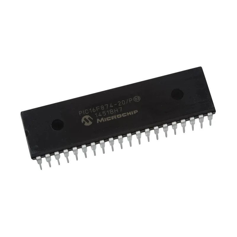 Microchip 8 bit PIC PIC16F Microcontroller 14kB FLASH, 20 MHz, 40-Pin PDIP PIC16F874-20/P