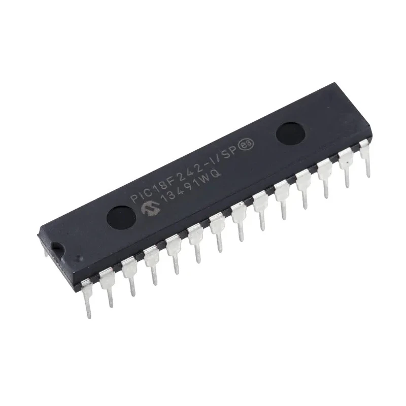 Microchip 8-bit PIC18F Microcontroller 16kB FLASH 40 MHz 28-Pin SPDIP PIC18F242-I/SP