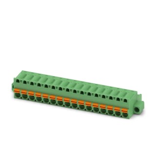 Phoenix Contact FKC 2.5/16-STF-5.08 Series Pluggable Terminal Block 16-Contact 5.08 mm Pitch 12 A 630 V 1 Row 1873346