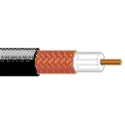 Belden Coaxial Cable 20AWG Solid Copper Conductor 4.826mm Outside Diameter 52Ω Characteristic Impedance Black PVC RG58
