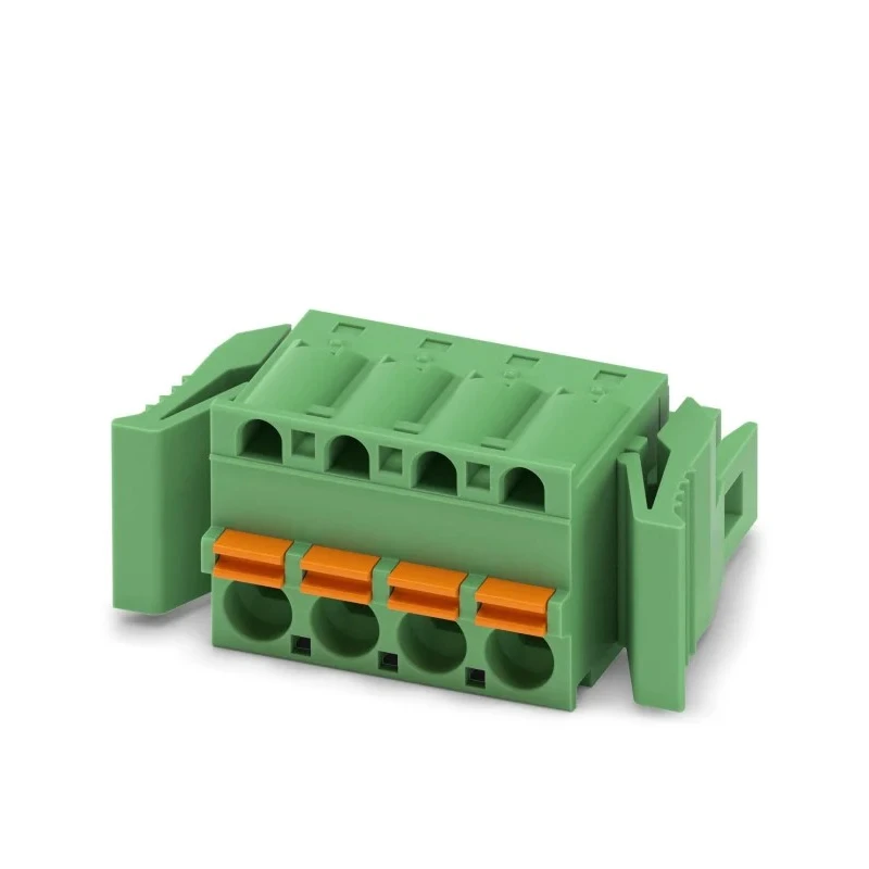 Phoenix Contact FKC 2.5/4-ST-5.08-RF Series Pluggable Terminal Block, 4-Contact, 5.08 mm Pitch, 1 Row, 12 A Current 1925715