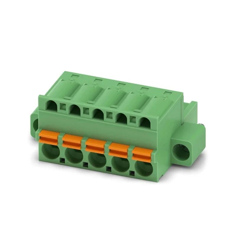 Phoenix Contact FKC 2.5/5-STF-5.08 Series Pluggable Terminal Block, 5-Contact, 5.08 mm Pitch, 1 Row, 12A, 630V 1873236