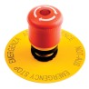 Eaton RMQ Titan M22 Series Latching Illuminated Emergency Stop Push Button, Front Mount, 22 78639645 M22-PVLT+M22-A+M22-XAK1