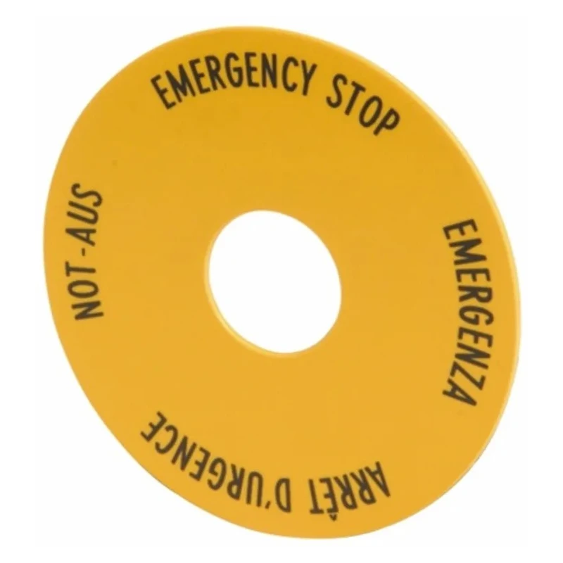 Eaton RMQ Titan M22 Series Latching Illuminated Emergency Stop Push Button, Front Mount, 22 78639645 M22-PVLT+M22-A+M22-XAK1