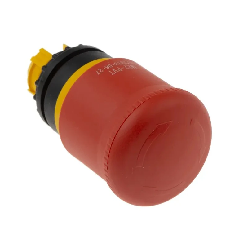 Eaton RMQ Titan M22 Series Turn to Release Emergency Stop Push Button Front Mount 22mm 78639646 M22-PVT+M22-A+M22-XAK1