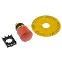 Eaton RMQ Titan M22 Series Turn to Release Emergency Stop Push Button Front Mount 22mm 78639646 M22-PVT+M22-A+M22-XAK1