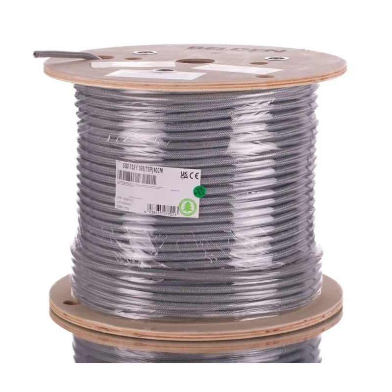 Belden 5GBSY Control Cable, 5 Cores 0.75mm², Screened, Grey Polyvinyl Chloride Sheath, 100 m 5GBSY-K100