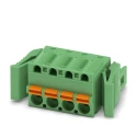 Phoenix Contact FKC 2.5/4-ST-5.08-RF Series Pluggable Terminal Block, 4-Contact, 5.08 mm Pitch, 1 Row, Screw 1925715