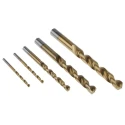 RS PRO 25-Piece High Speed Steel Titanium Coated Twist Drill Bit Set for Metal 1 mm to 13 mm 467-9060